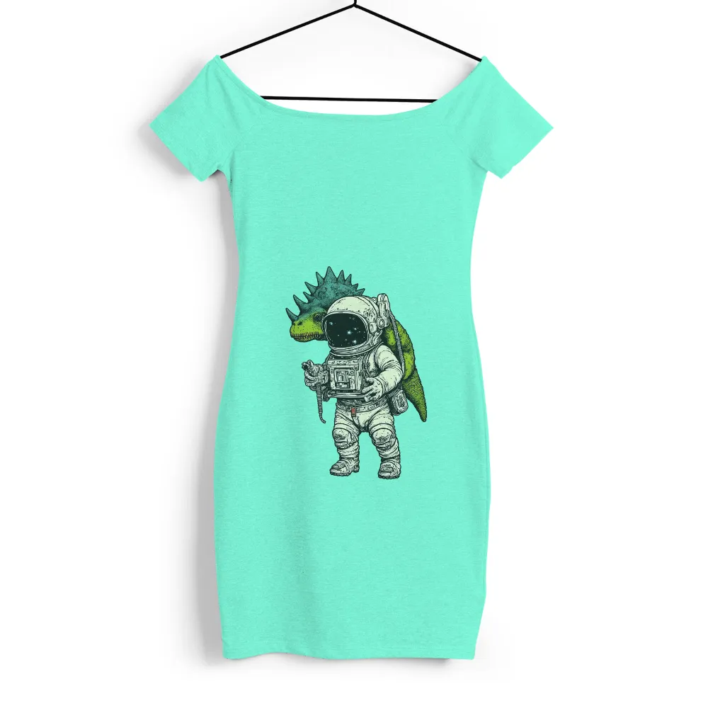 TShirt Design: Astronaut and Dinosaur Cosmic Adventure|billabong cosmic garden tee