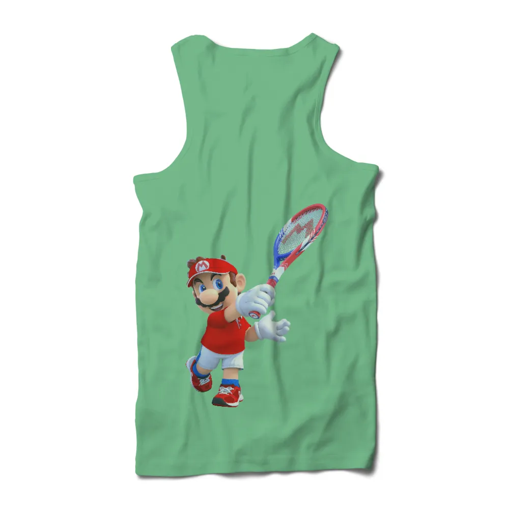 TShirt Design: Mario Tennis - Gaming Pop Culture|john cena mario shirt wwe