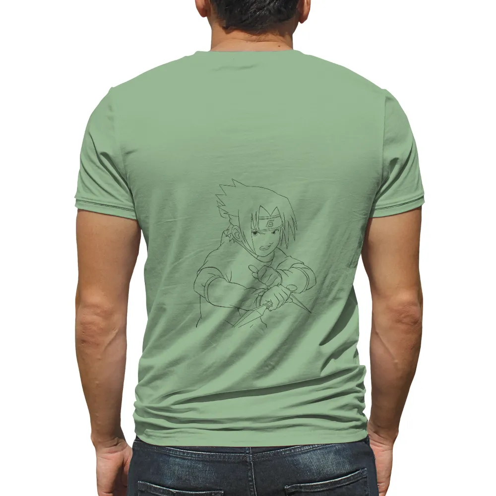 T-Shirts Custom: Minimalist Naruto Line Arts - Anime Inspired Design|friends naruto t shirt