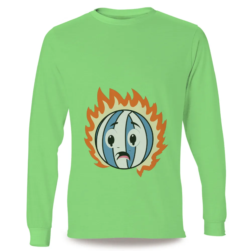 Customized Tee Shirts: Volleyball Flame - Sports Emotion|cartoon cat t shirt roblox