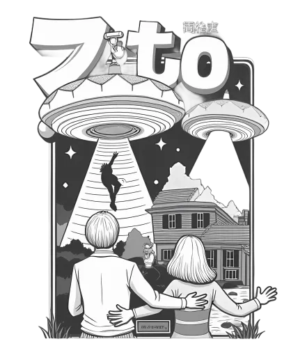 Customized Tee Shirts: UFO Encounter in a Small Town