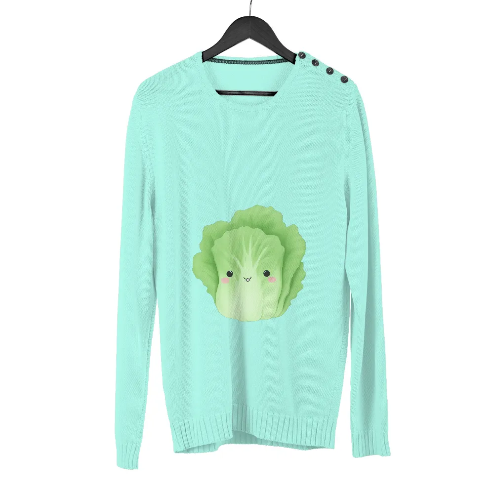 Custom Tee Shirts: Spread Joy with Cute Lettuce Character|cute tie dye shirt patterns