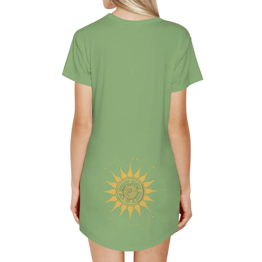 TShirt Printing: Radiant Sun Mandala - Artistic Designs|urban sun shirt