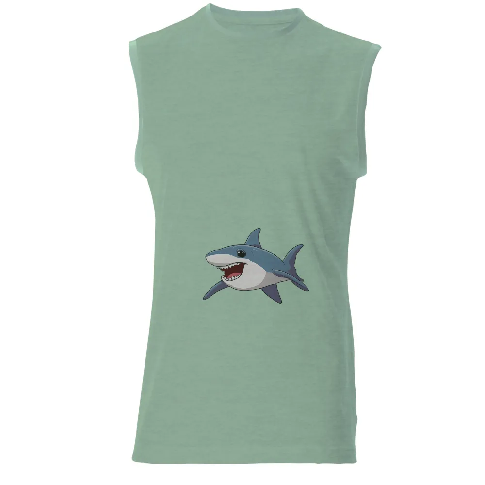 Shirts Graphic Tees: Sammy the Playful Shark Brings Joy|shark easter shirt