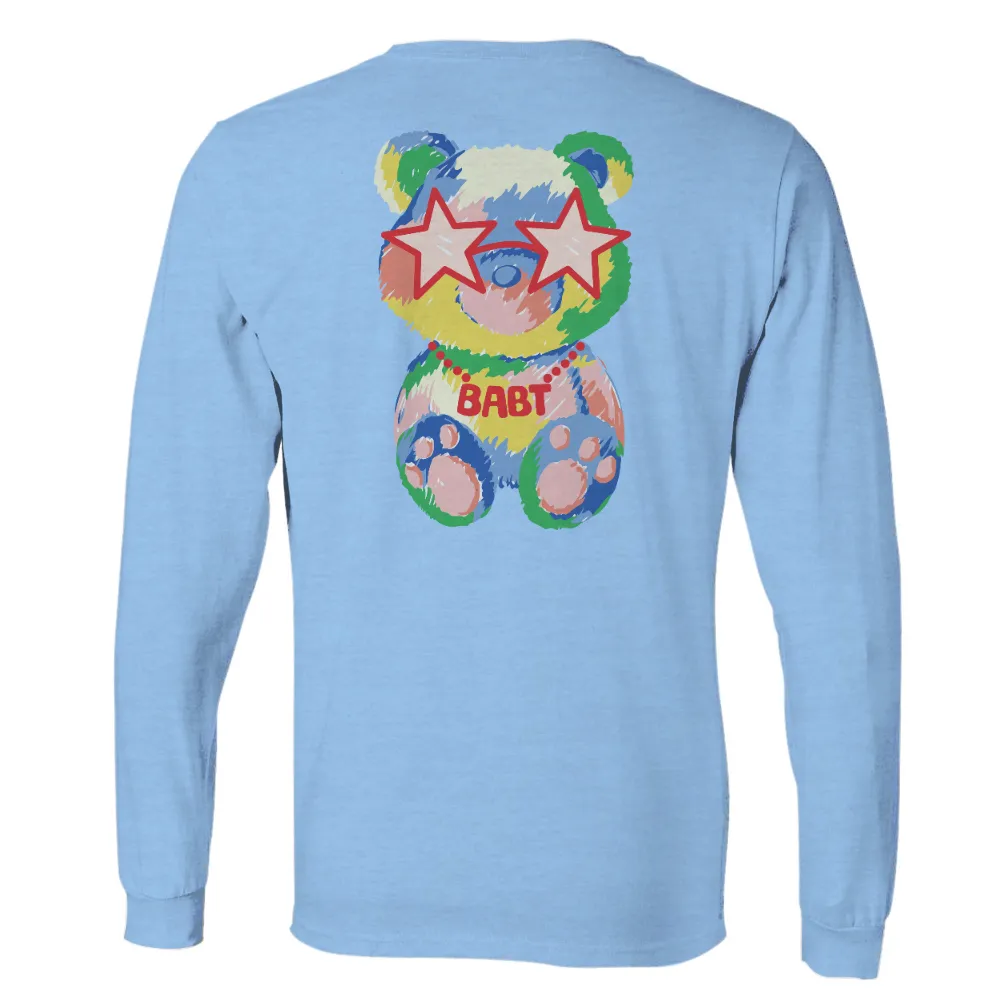 Customized Tee Shirts: BABT - The Whimsical Teddy Bear with Star Eyes|pokemon magic shirt