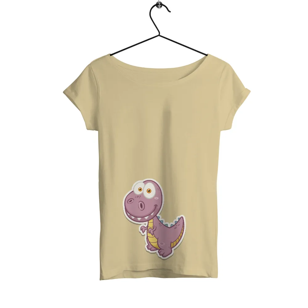 Tee Shirt Printing: Whimsical Dinosaur Adventure - Funny & Quotes|cartoon with green shirt