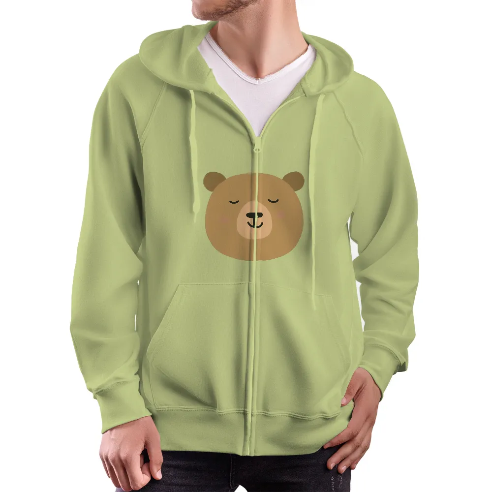 Shirts Graphic Tees: Peaceful Bear - Artistic Designs|women easter shirts for family