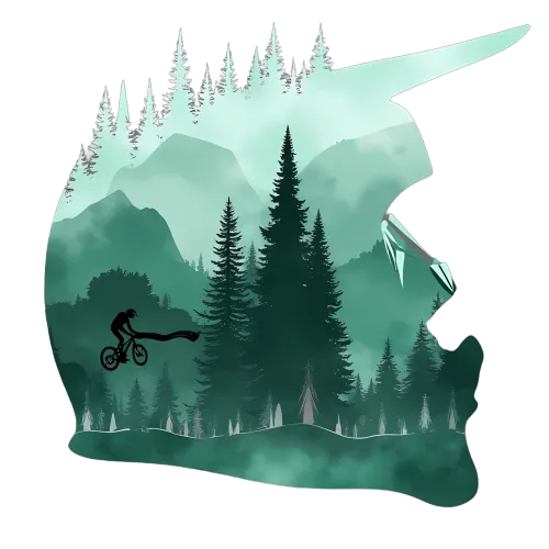 Custom Tee Shirts: Mountain Biking Adventure in the Wild