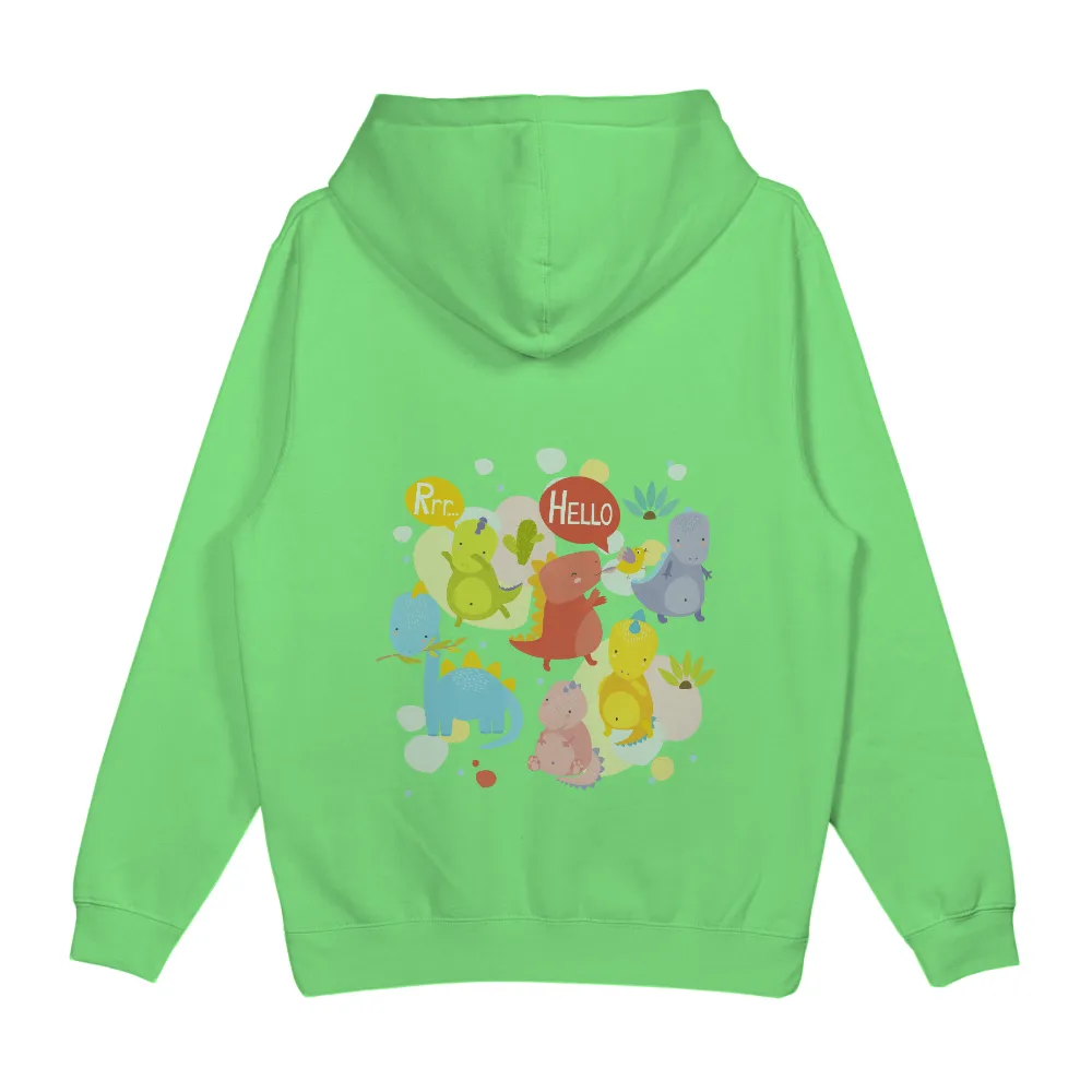 Custom T-Shirt Printing: Colorful Dinosaur Friends - Artistic Designs|valentines day dinosaur shirt