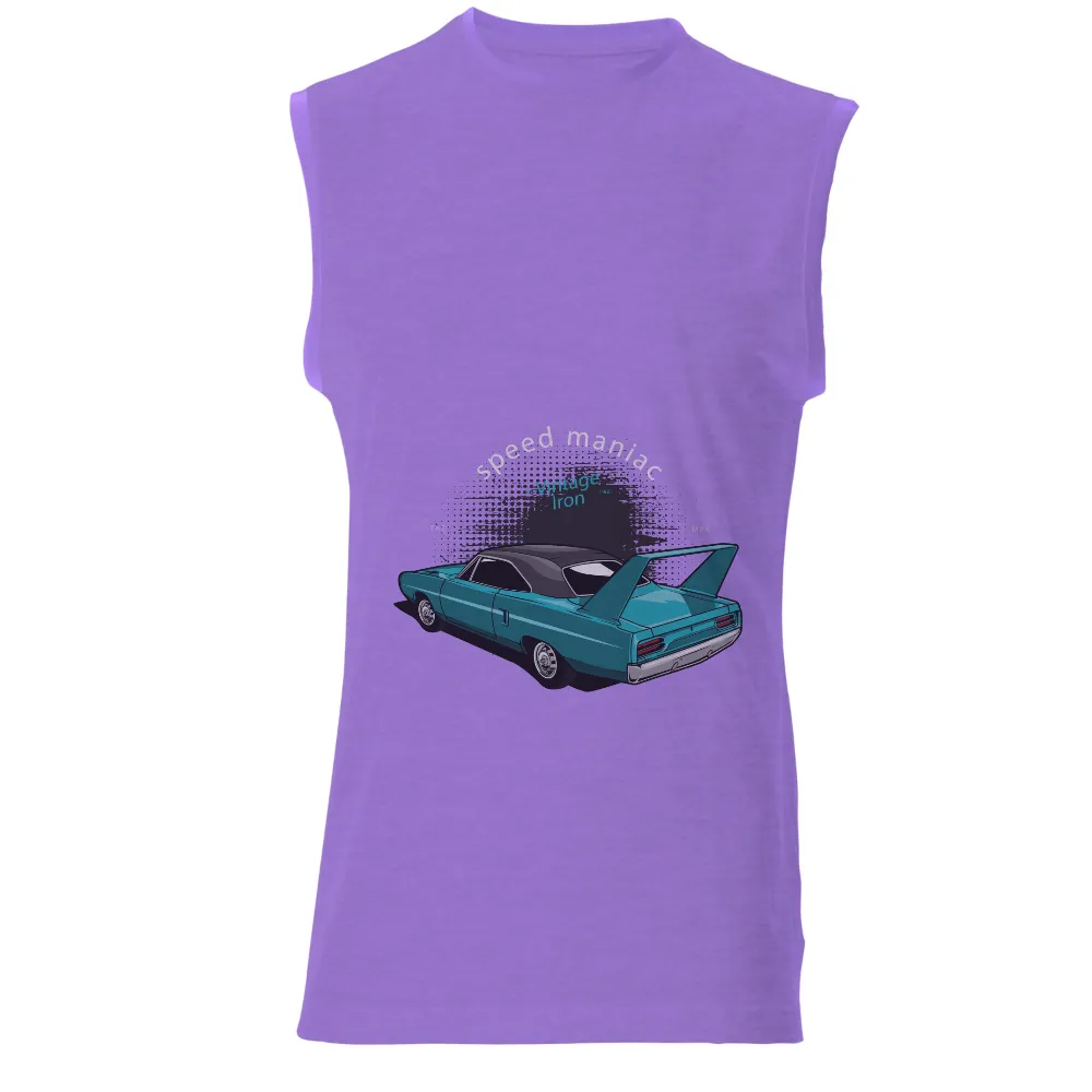 Speed Maniac Vintage Iron T-Shirt Printing - Muscle Car Enthusiast|enes kanter freedom t shirt