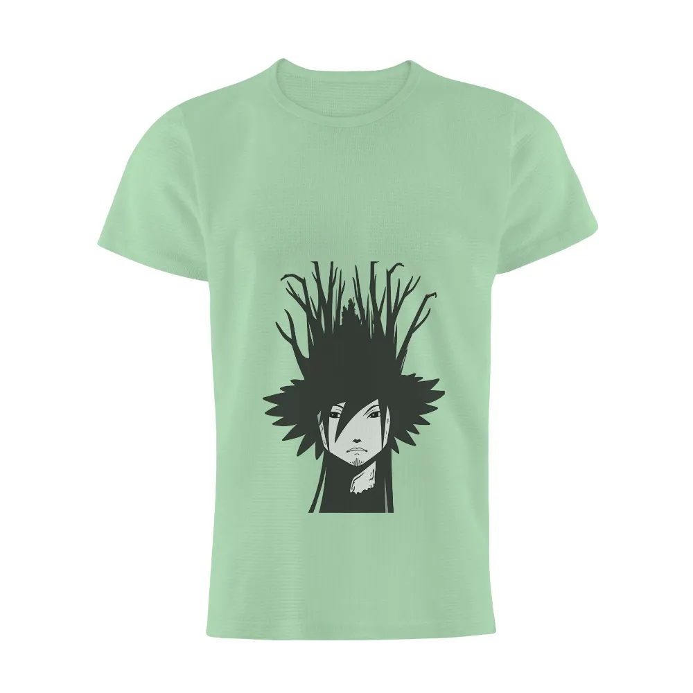 Zabuza Minimalist TShirt Printing - Anime Character Design|black and white t shirt roblox