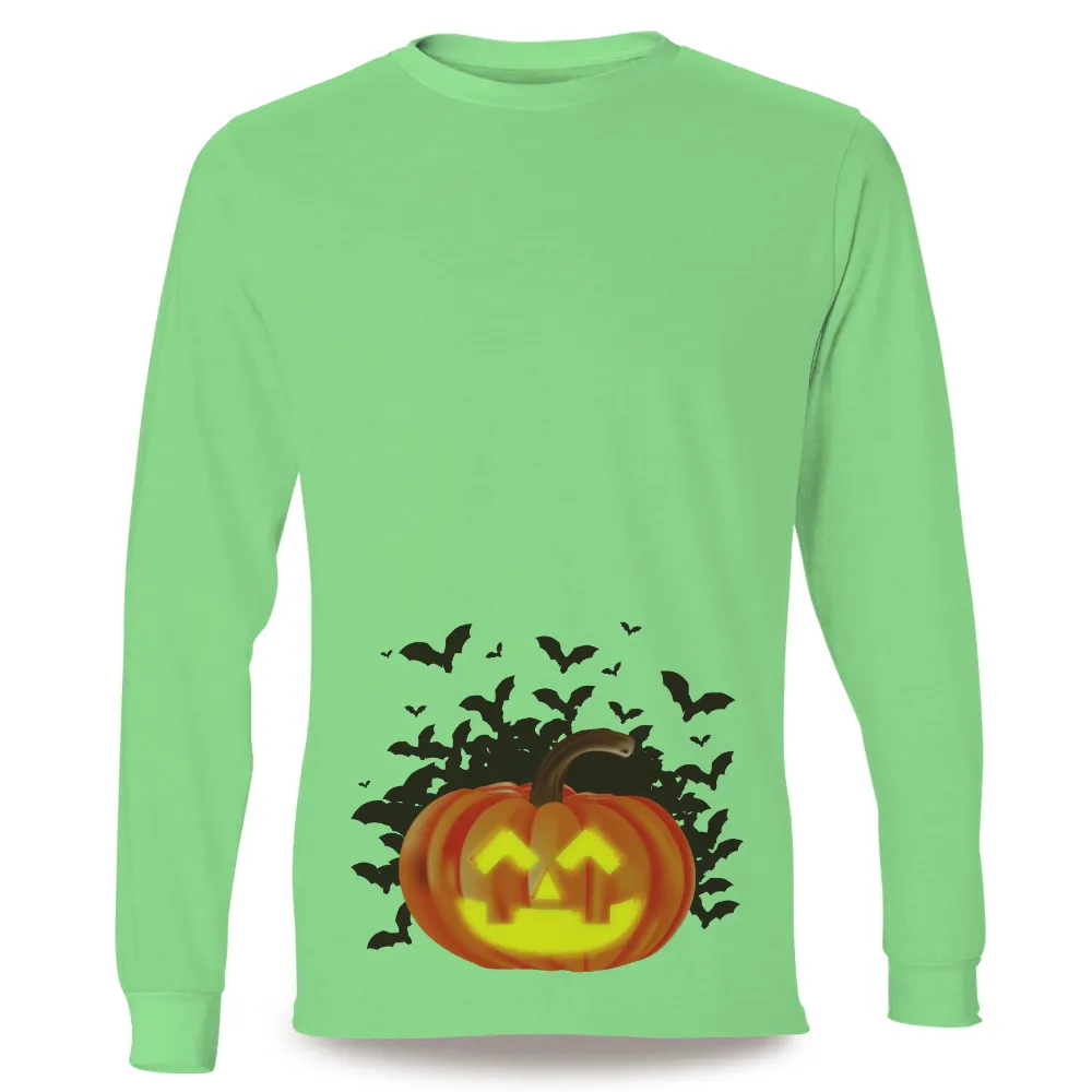 TShirt Design: Spooky Pumpkin Glow - Halloween Tradition|universal studios halloween horror nights merchandise 2022