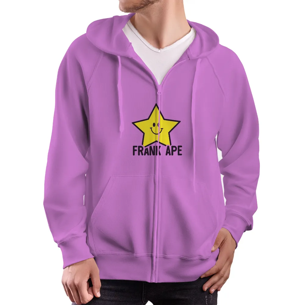 Customized Tee Shirts: Spread Joy with Frank Ape Star Design|neon yellow custom t shirts