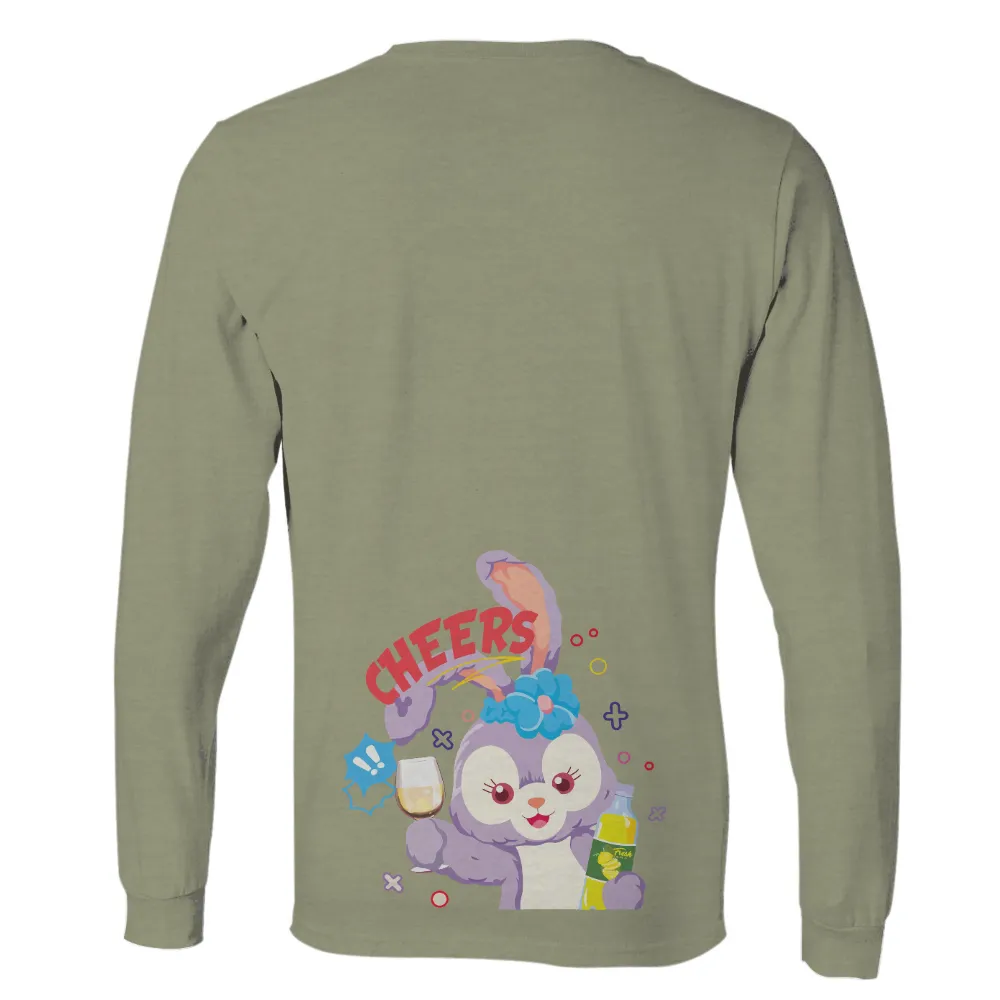 T-Shirts Custom: Cheers to Life with Whimsical Bunny Design|cheers and beers to 50 years t shirt