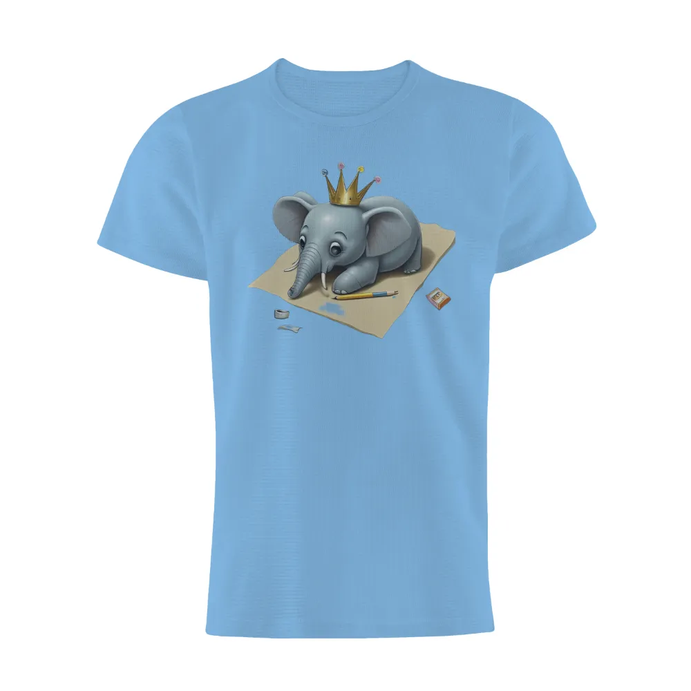 Graphic Tees: Ellie the Elephant - A Royal Artistic Design|axel kingdom hearts merch