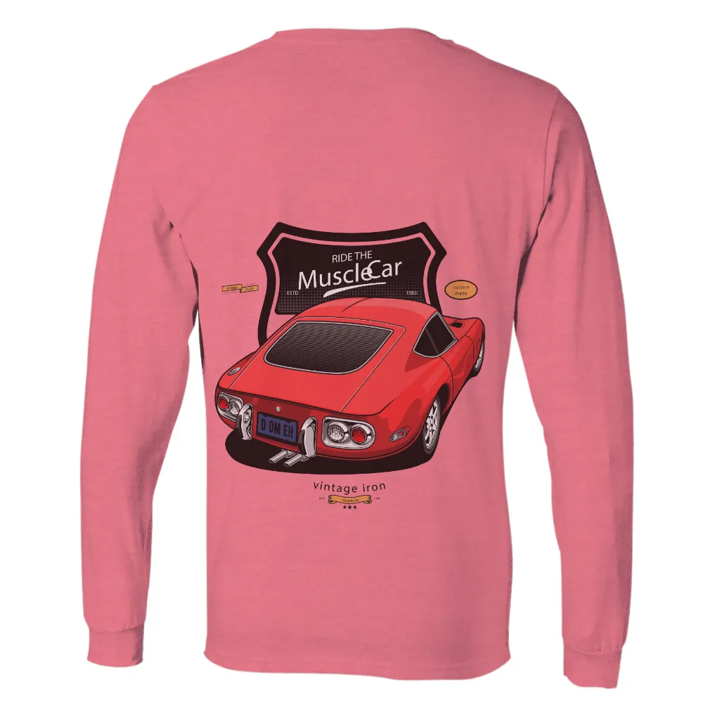 Graphic Tees: Ride the Muscle Car - Vintage Style Custom Made|enes kanter freedom shirt