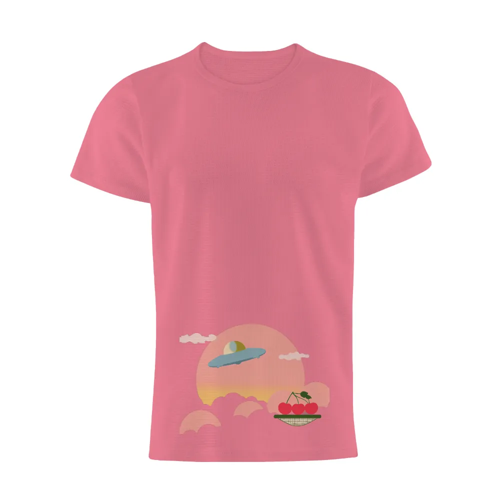 Shirts Graphic Tees: UFO Dreamscape with Cherries|superman and wonder woman couple shirts