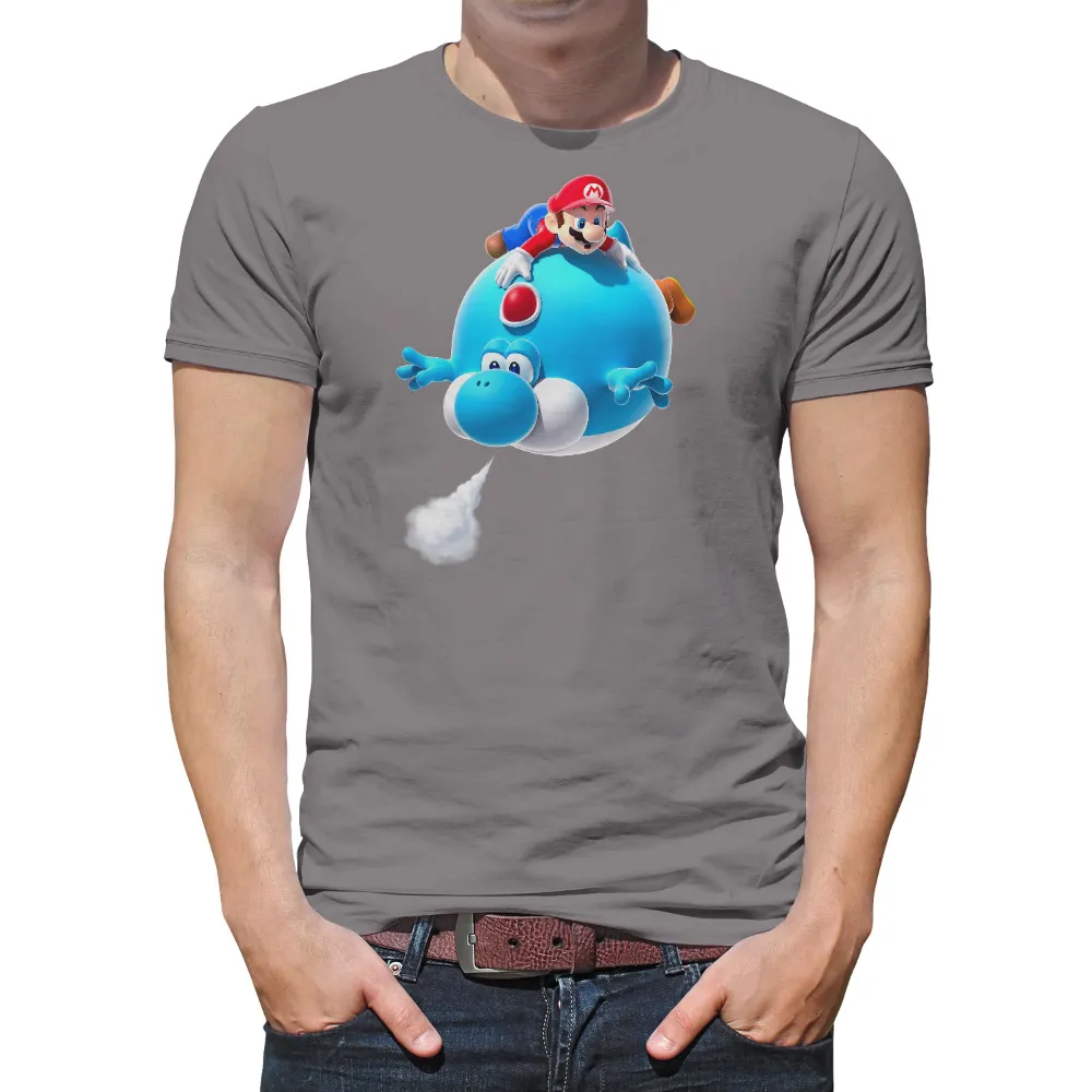 TShirt Printing: Mario Riding Yoshi - Adventure and Fun|bootleg mario shirt