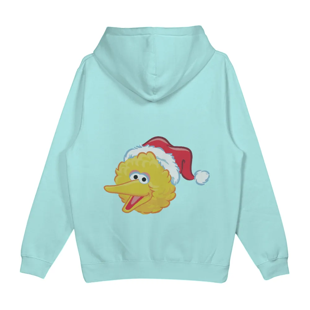 Custom Tee Shirts: Big Bird in a Santa Hat - Festive Holiday Joy|gnome christmas tshirts