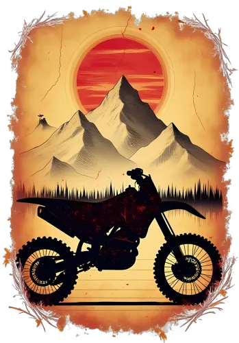 Custom Tee Shirts: Motorcycle Adventure in the Mountains