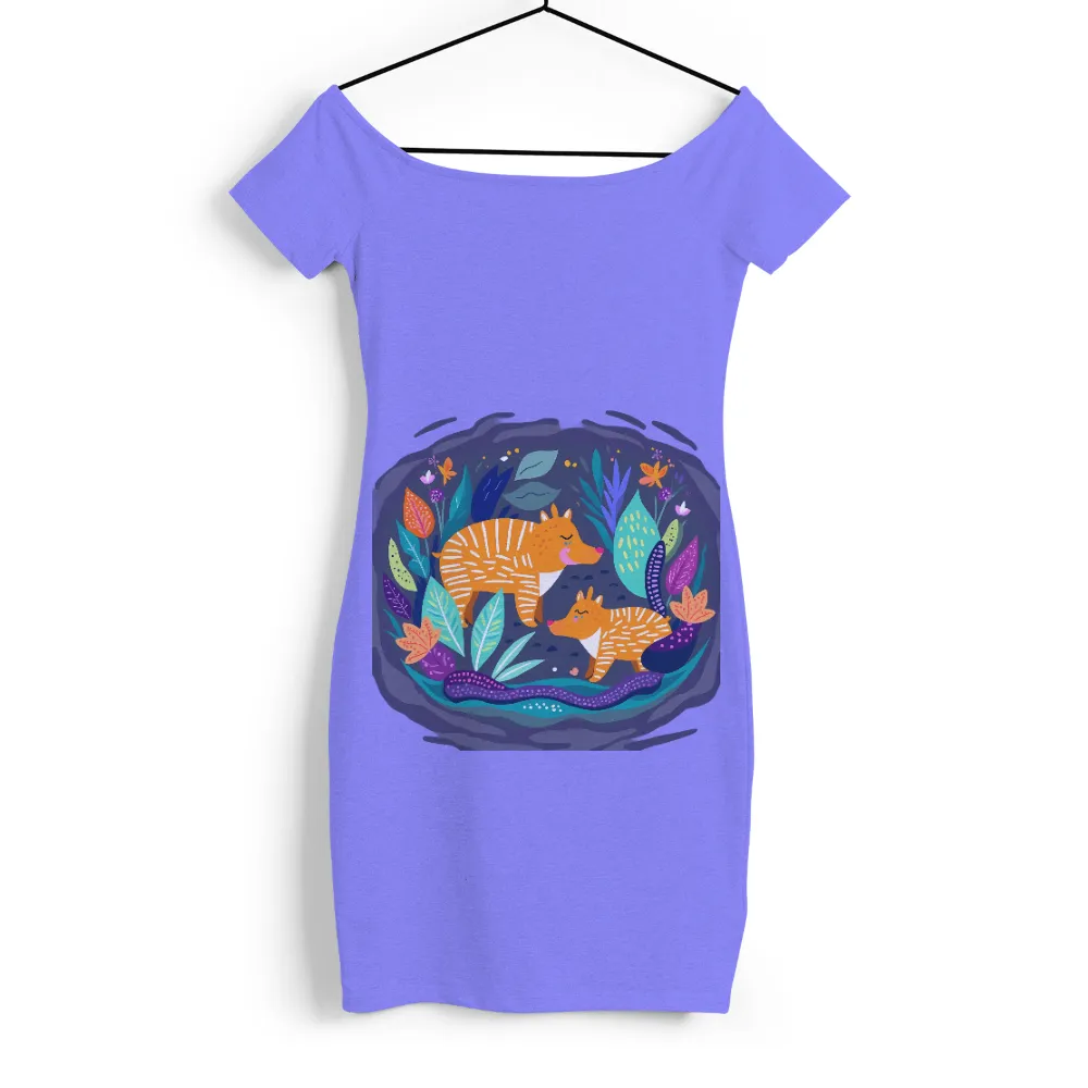 Tee Shirt Printing: Thylacine Harmony in a Magical Forest|nfl love for damar shirt