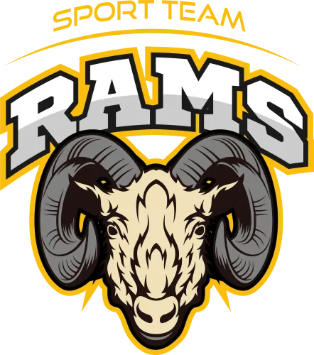 TShirt Printing: Show Your Spirit with the Sport Team Rams Design