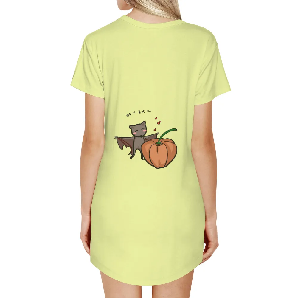 Customized Tee Shirts: Bat and Pumpkin Halloween Magic|women target halloween shirts