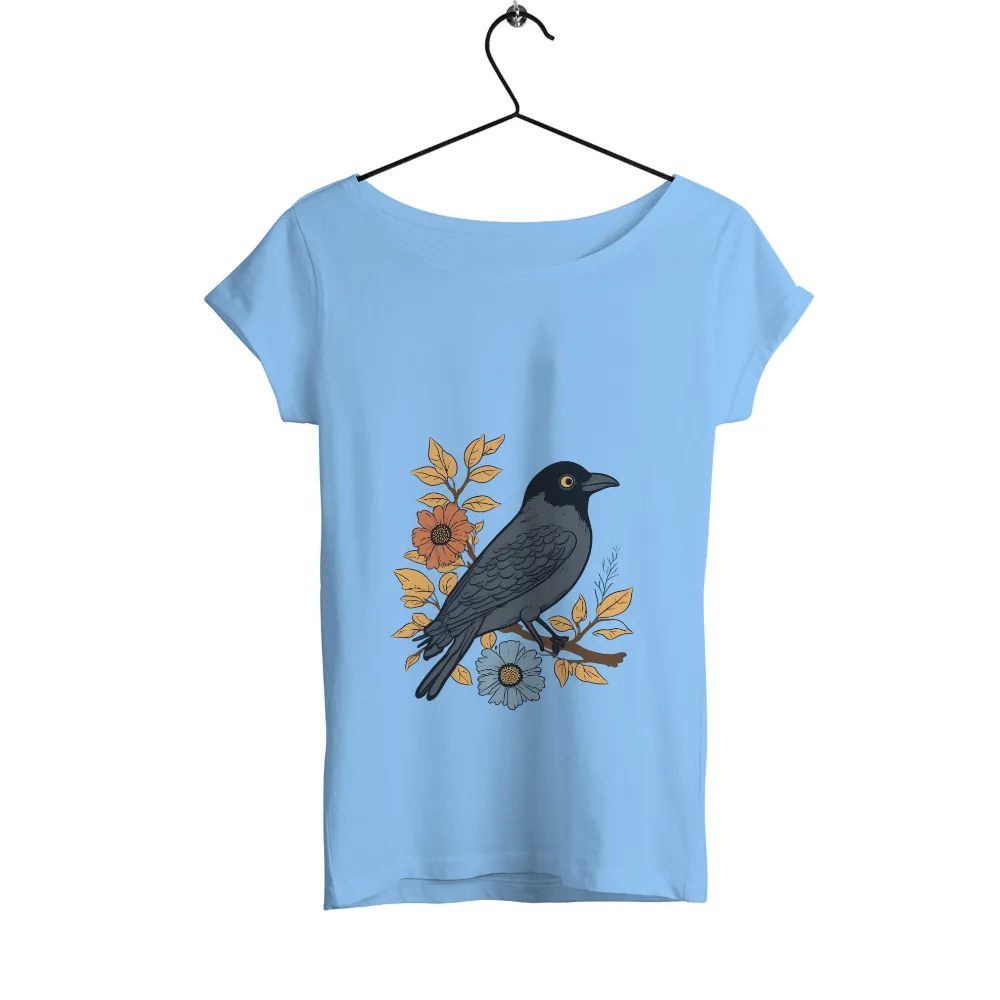 Customized Tee Shirts: Midnight Crow - Nature's Wisdom|simplicity tee shirt pattern