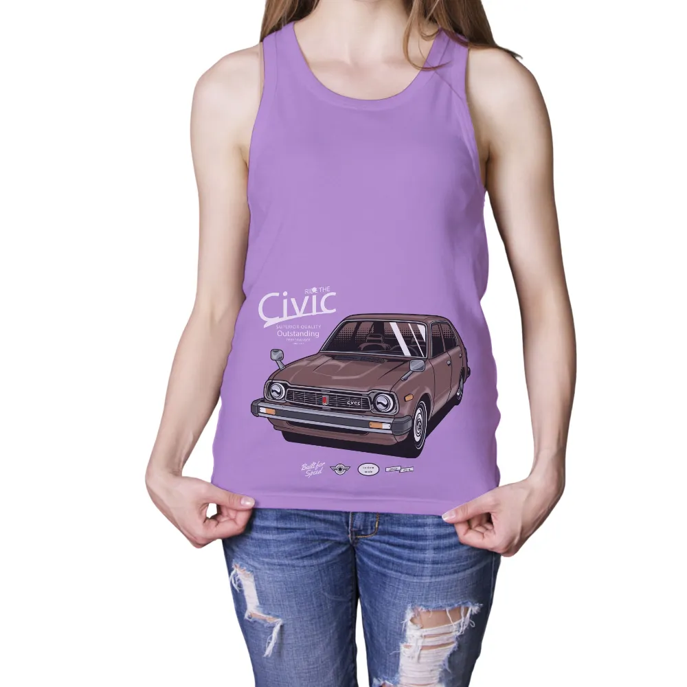 T-Shirt Printing: Celebrate Classic Cars with Custom Made Honda Civic CVCC Design|custom made t shirts for father's day