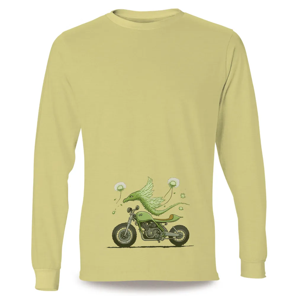 T-Shirts Design: Dragon Motorcycle - Freedom and Adventure|adventure time dancing with monsters shirt