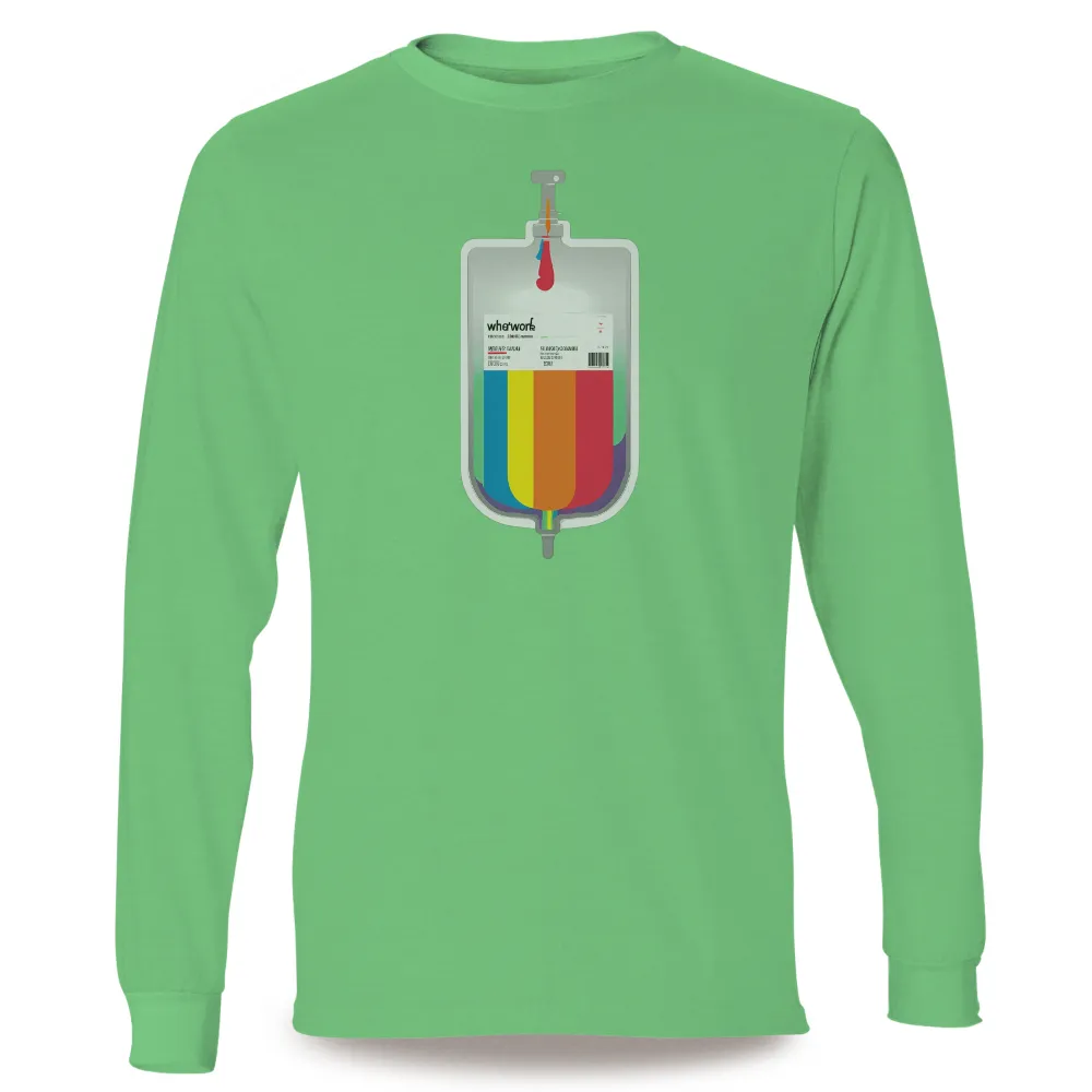 Celebrate Diversity with Our Vibrant Rainbow Blood Bag Design|hope trip shirt