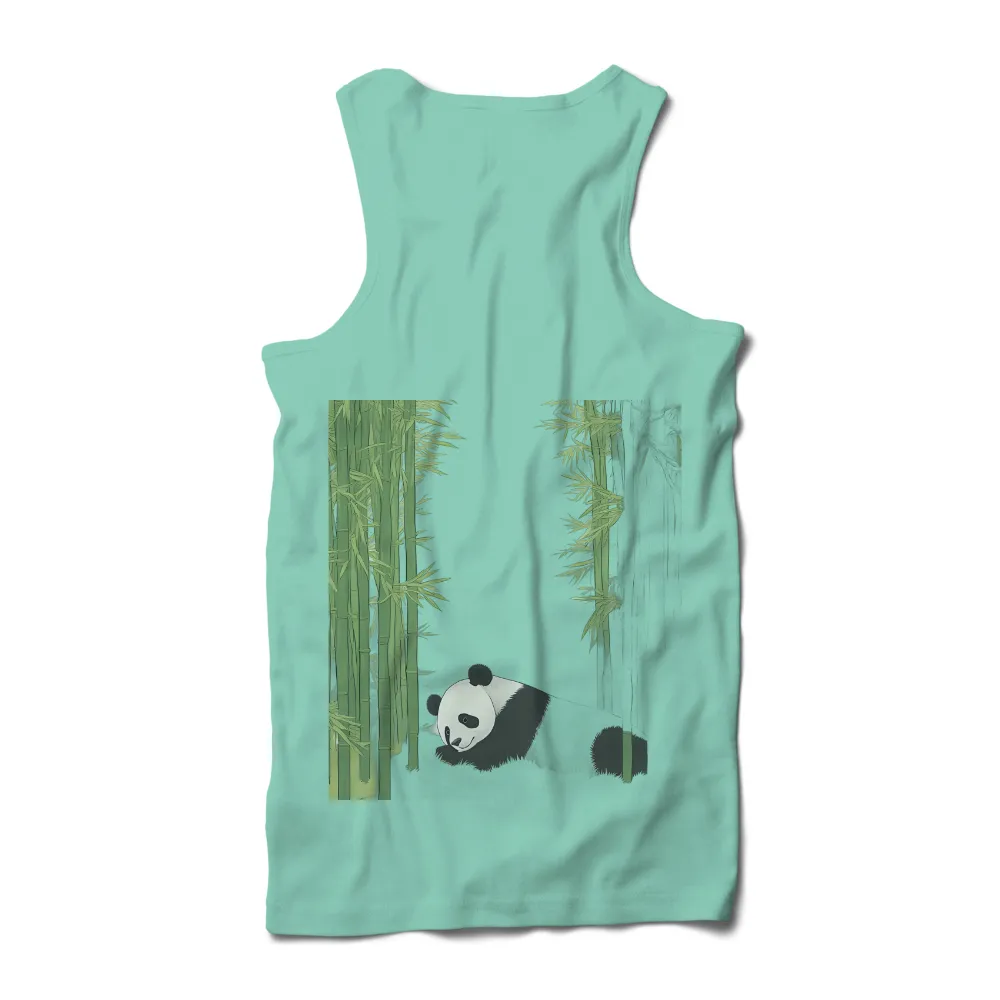 Graphic Tees: Panda Tranquility in Bamboo Forest|music art love happiness t shirt