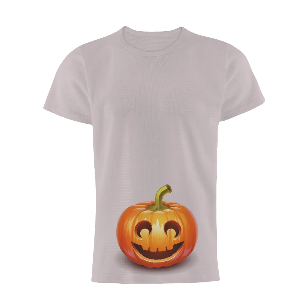 Custom T-Shirt Printing: Cheerful Halloween Pumpkin Design|halloween ends tshirts