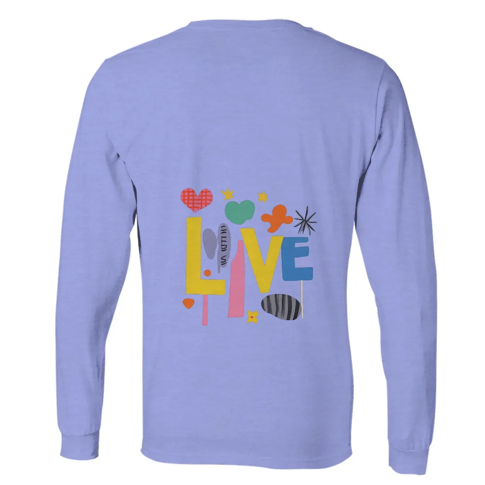 Graphic Tees: Live Life Fully with Colorful Hearts and Stars|i teach the sweetest hearts rainbow teacher valentines day