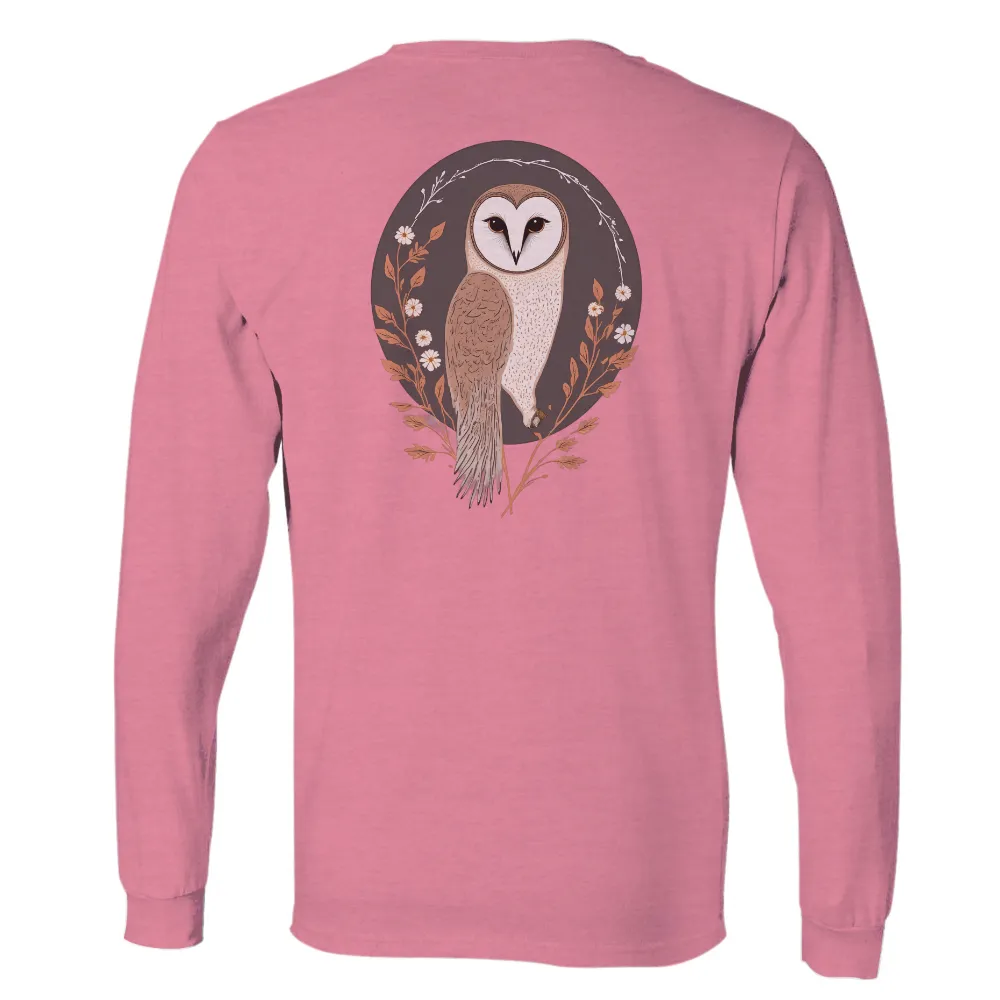 Custom T-Shirt Printing: Serene Owl in the Night|reign forest fronds camp shirt