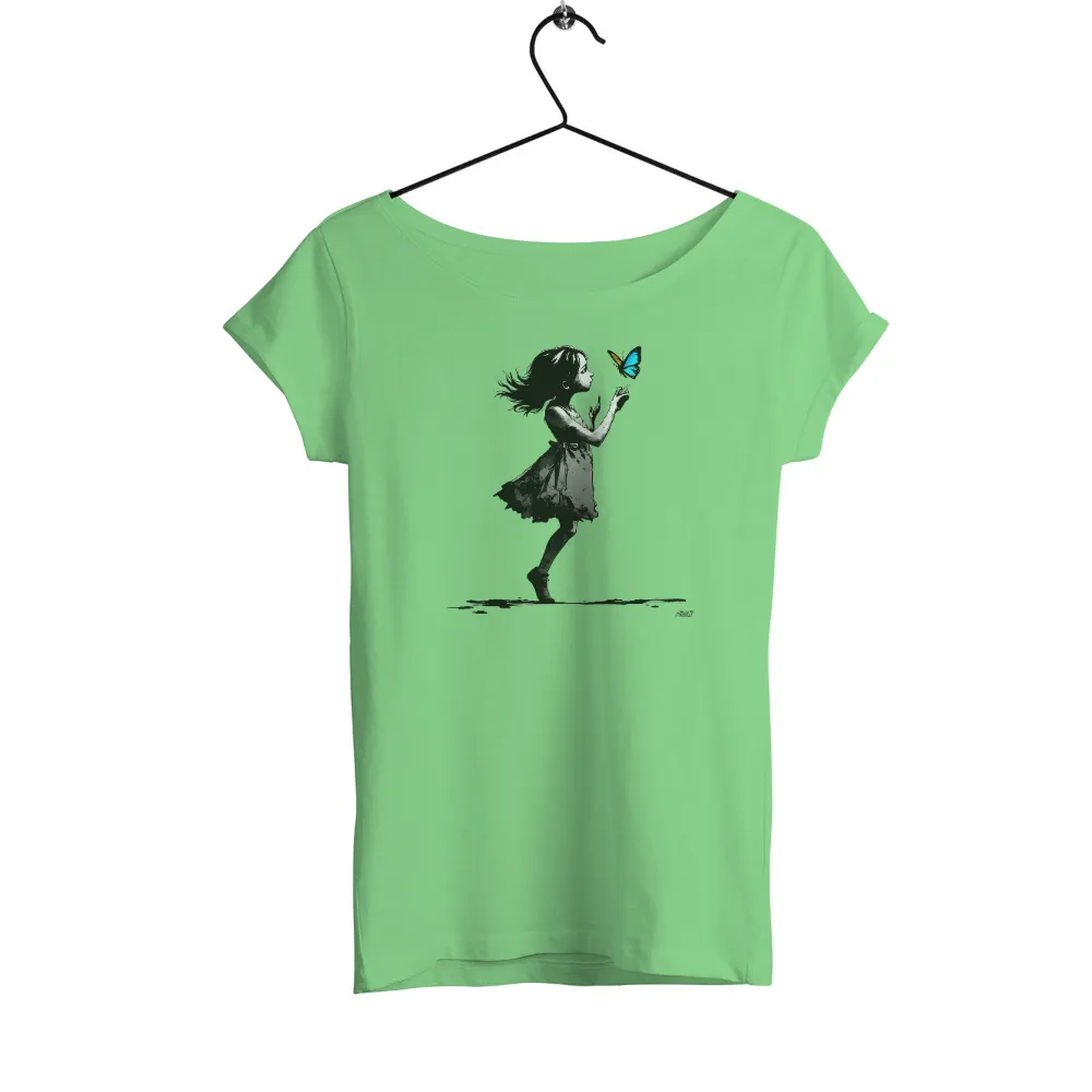 Custom Tee Shirts: Lily's Magical Encounter with a Butterfly|butterfly crop shirt