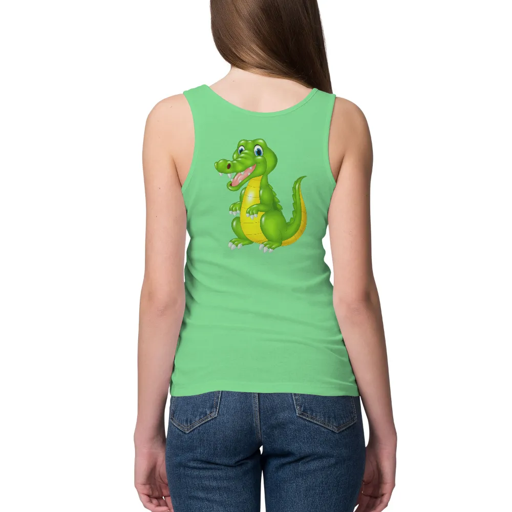 T-Shirts Design: Spread Joy with Gator - Cartoon Alligator T-Shirt|mr cartoon modelo shirt