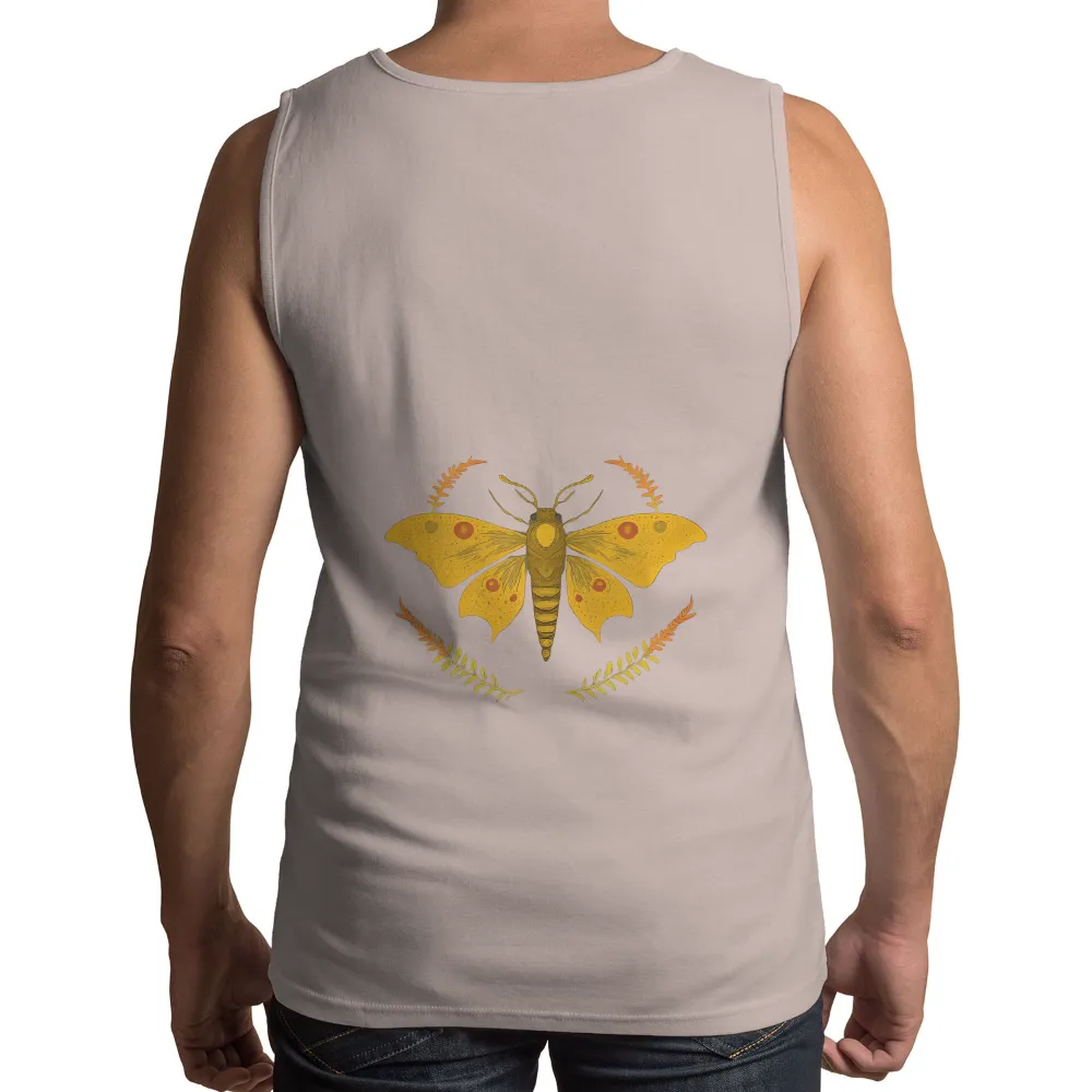 Graphic Tees: Luna Moth - Symbol of Transformation and Rebirth|t shirt painting on nature