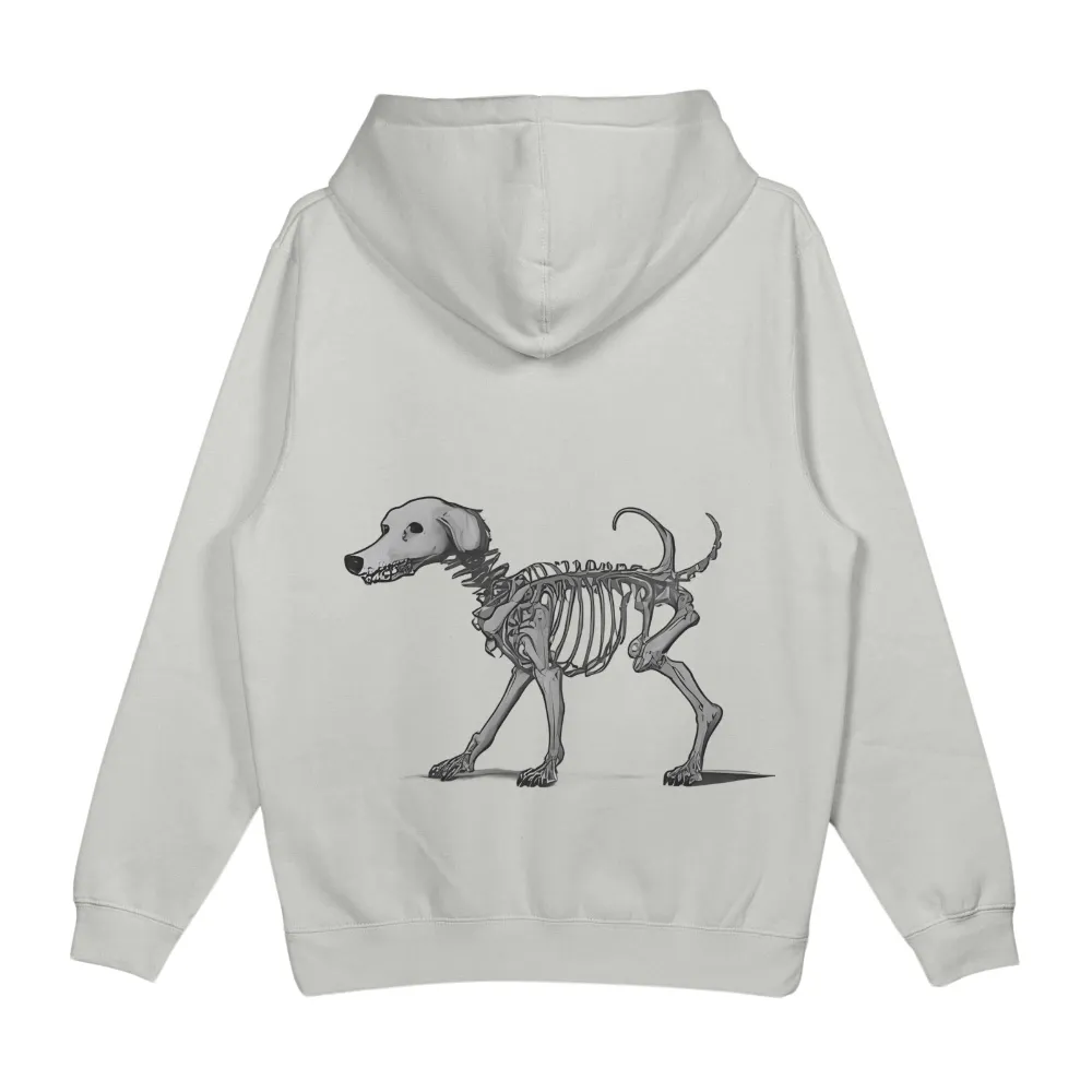 T-Shirts Custom: Eternal Bond - Dog Skeleton Art| Soft features on skeleton