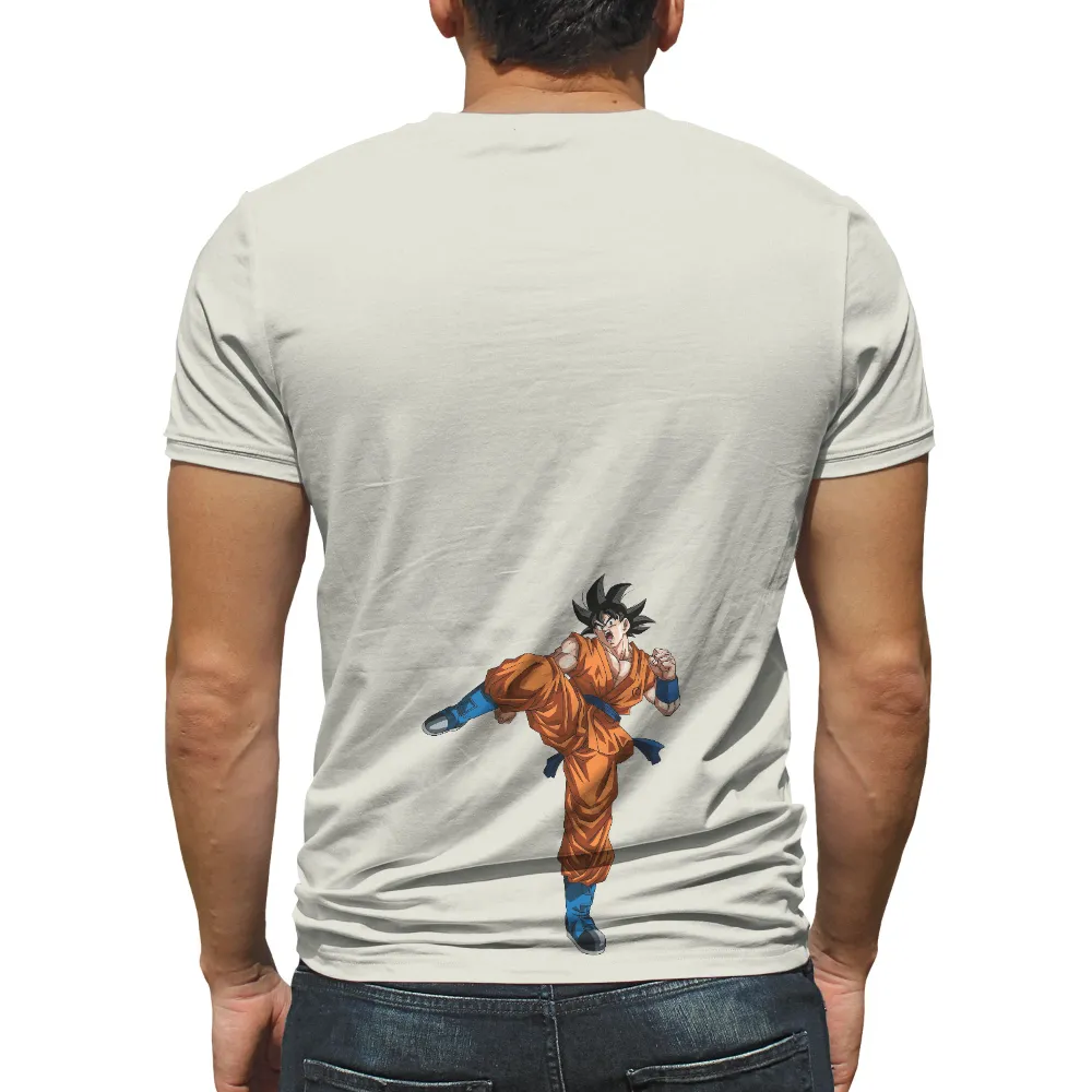 Tee Shirts Printed: Goku's Unwavering Strength - Anime Hero|luke cage hero for hire t shirt