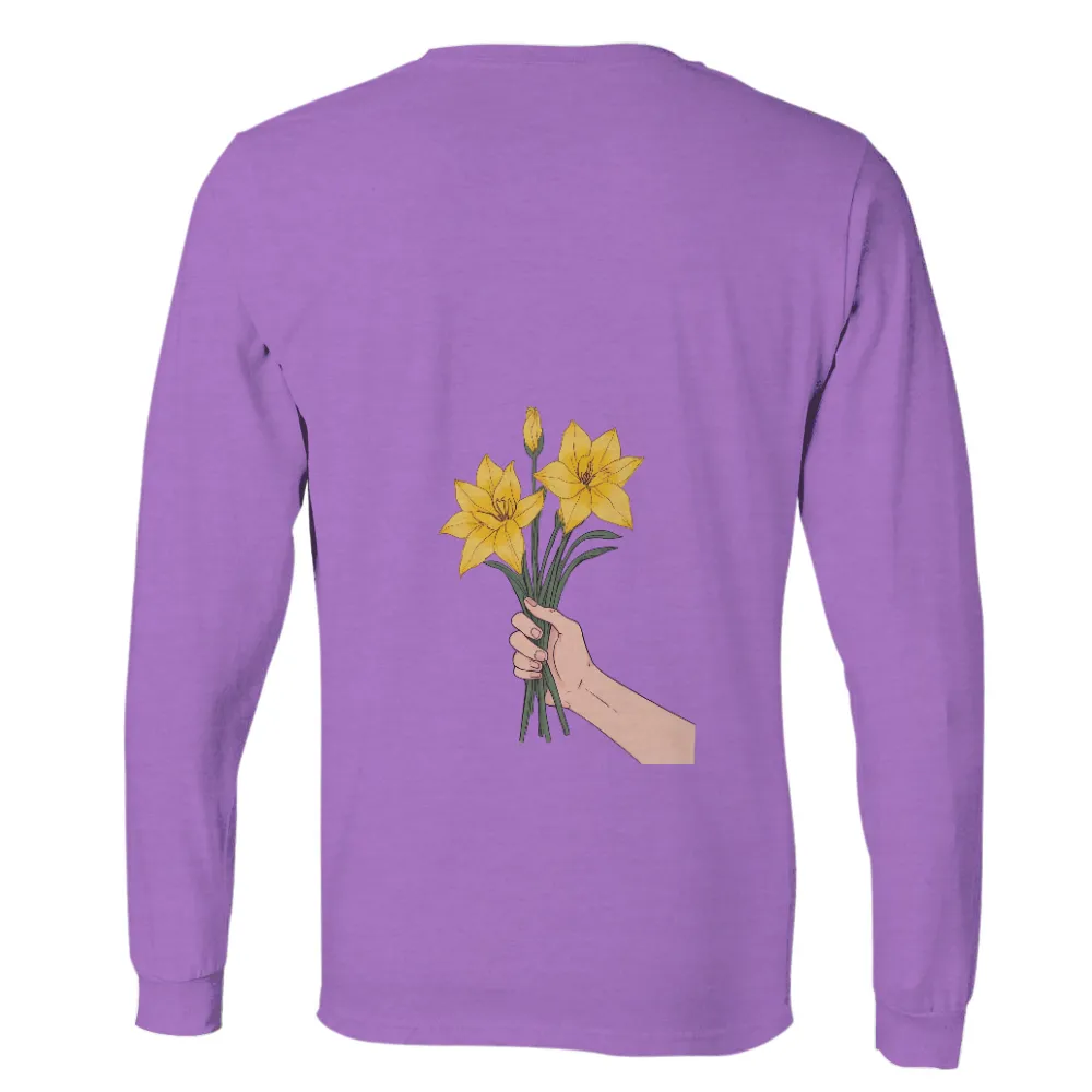 T-Shirts Custom: Yellow Lilies of Hope|simplicity tee shirt pattern