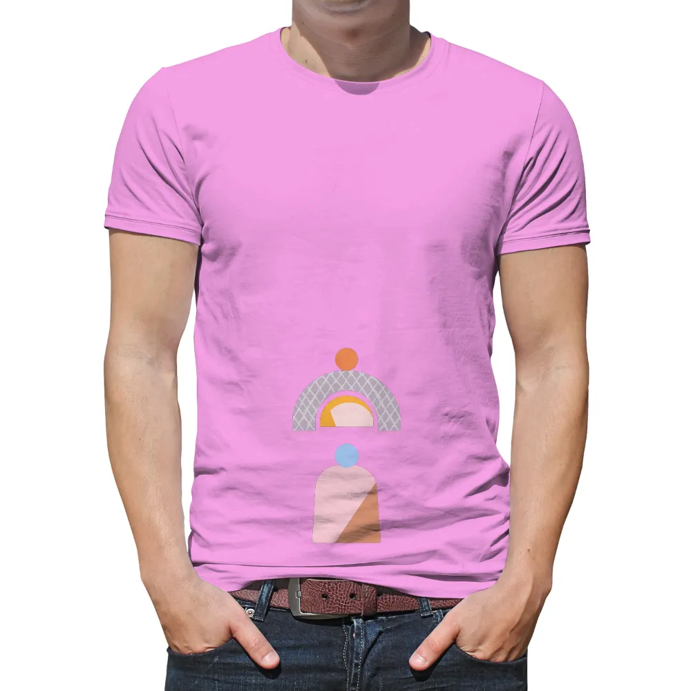 Shirts Graphic Tees: Minimalist Geometric Art - Sunrise & Sunset|artist known for street art