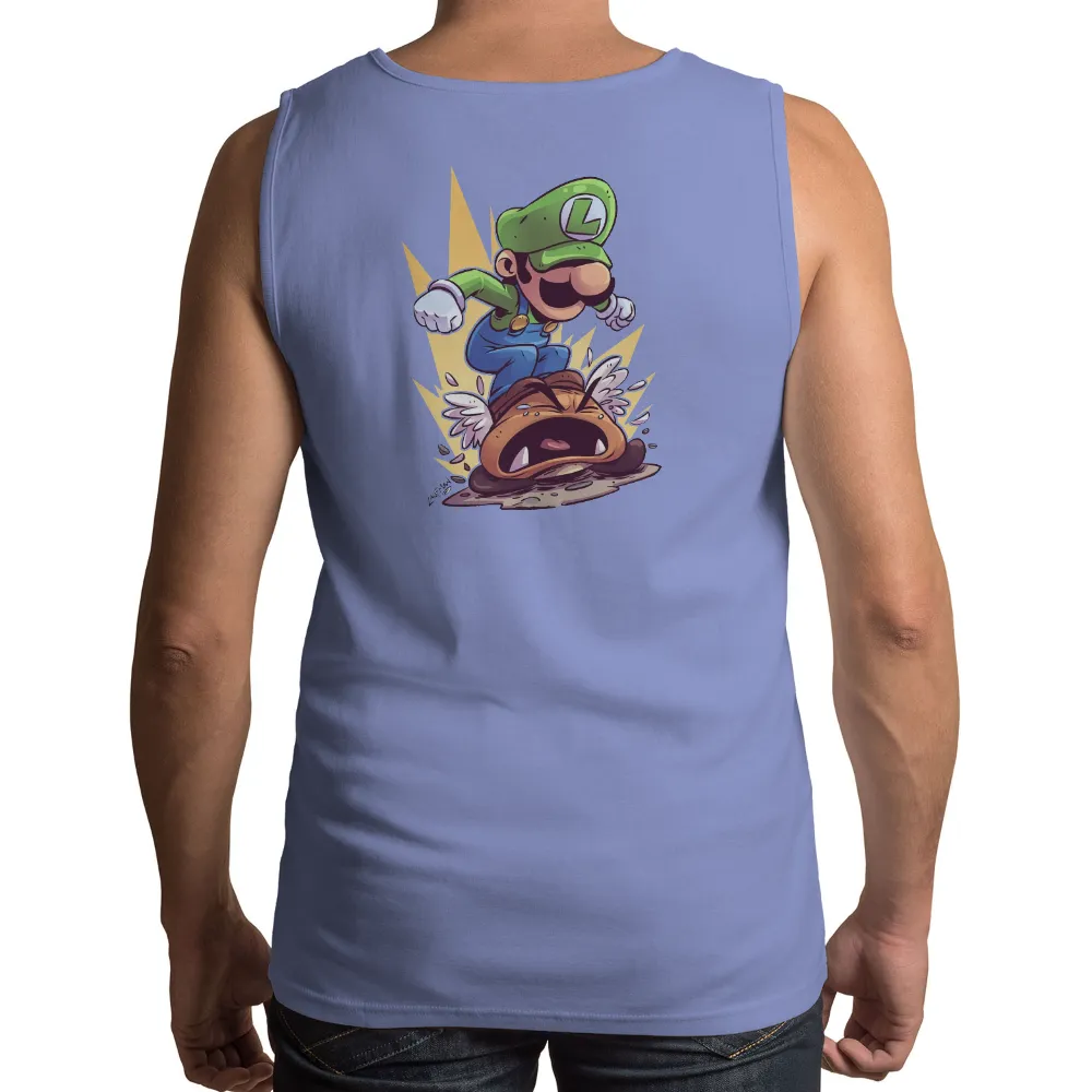 T-Shirts Custom: Luigi's Leap - Funny Gaming Pop Culture|it's not cartoon it's anime shirt