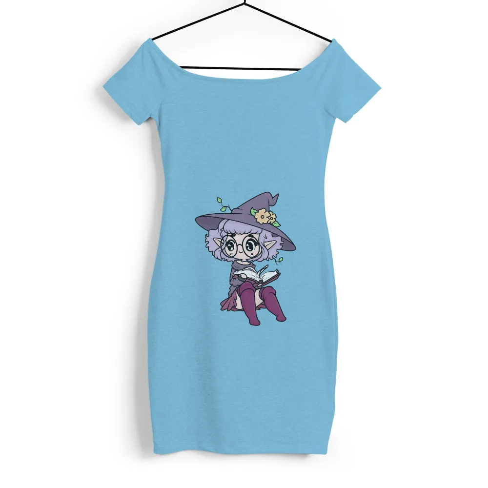 Tee Shirt Printing: Lilac the Witch - A Journey of Knowledge and Magic|purple mardi gras blouse