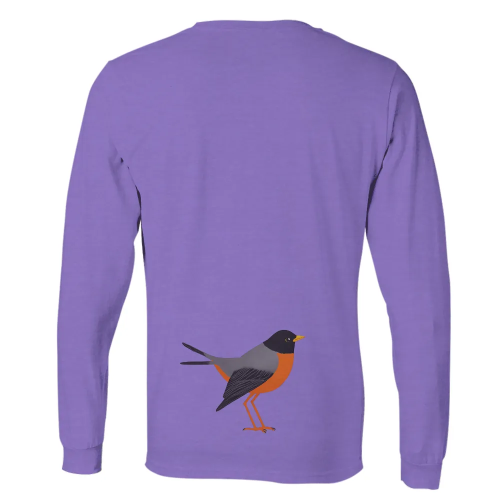 Custom Tee Shirts: Vibrant Robin Symbolizing Hope and Renewal|larry bird shooting shirt