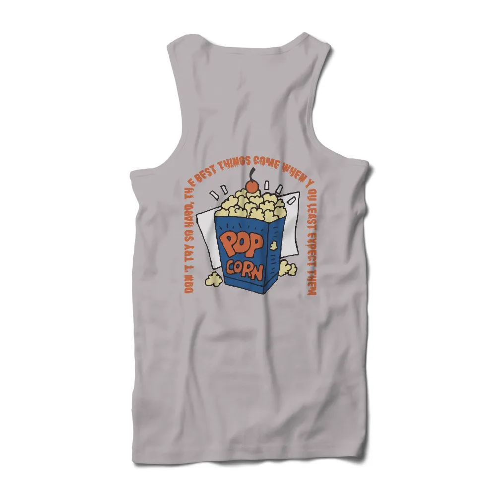 Shirts Graphic Tees: Popcorn Box - Unexpected Joys|popcorn pattern t shirt