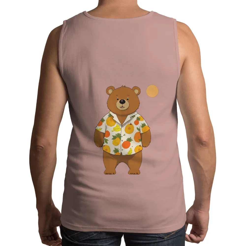 Customized Tee Shirts: Summer Bear in Fruity Hawaiian Shirt|mama bear rainbow shirt