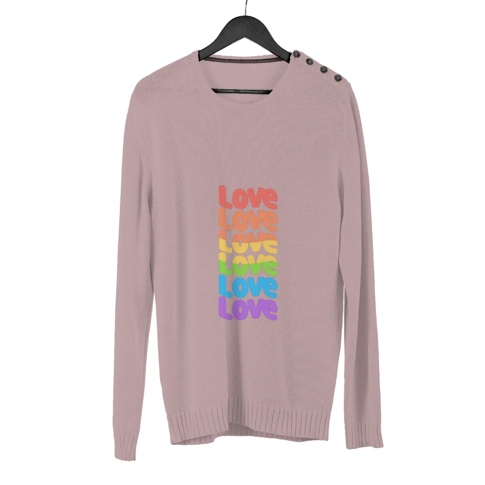 T-Shirts Custom: Love in Every Color - Rainbow Pride Design|mama bear rainbow shirt