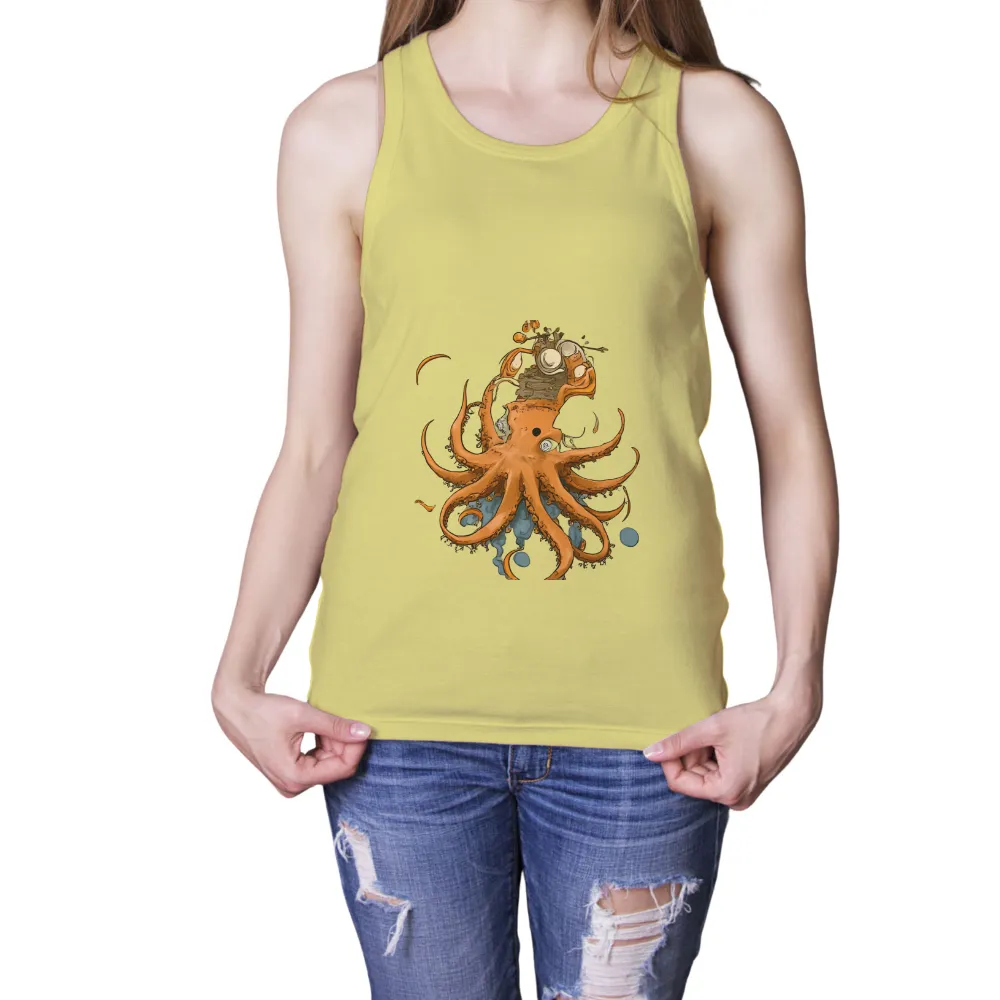 Graphic Tees: Urban Octopus Embracing the City|octopus army t shirt