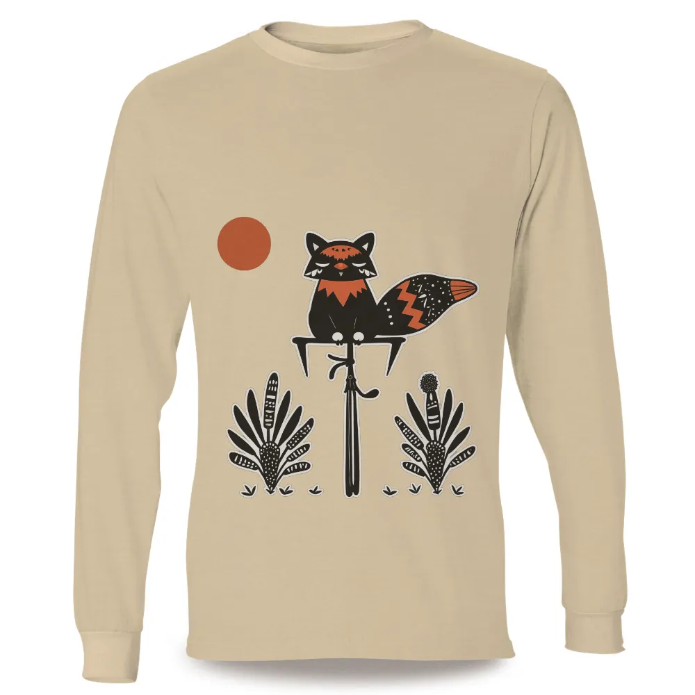 T-Shirts Custom: Whimsical Fox in Harmony with Nature|full black t shirt roblox